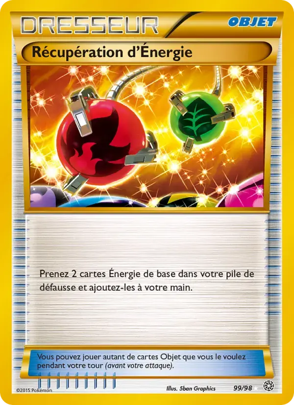 Carte Pokémon Récupération d'Énergie #99 — Origines Antiques