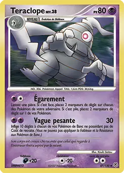 Carte Pokémon Teraclope #47 — Diamant et Perle