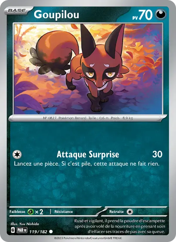 Carte Pokémon Goupilou #119 — Faille Paradoxe