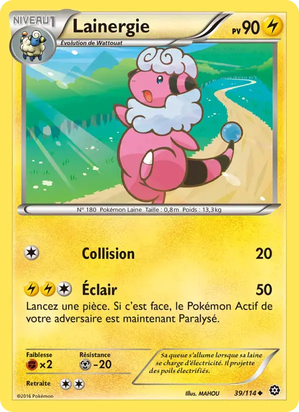 Carte Pokémon Lainergie #39 — Offensive Vapeur