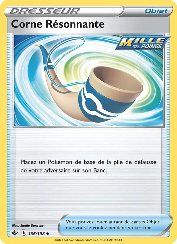 Carte Pokémon Corne Résonnante #136 — Règne de Glace