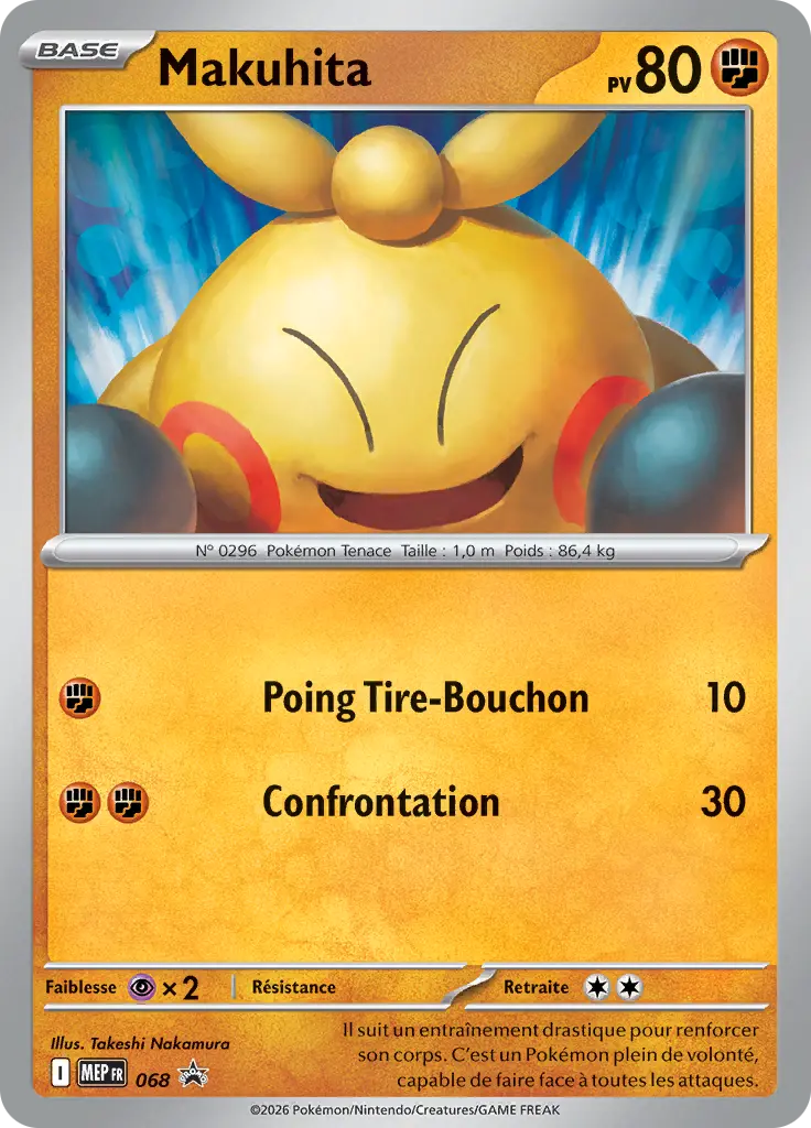 Carte Pokémon Makuhita #068 — Promos Méga-Évolution