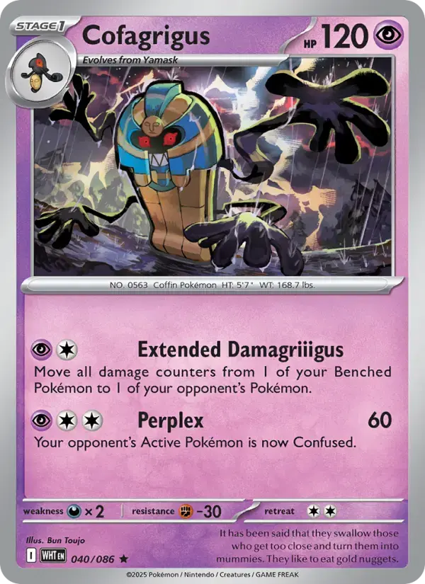 Cofagrigus #040 — White Flare