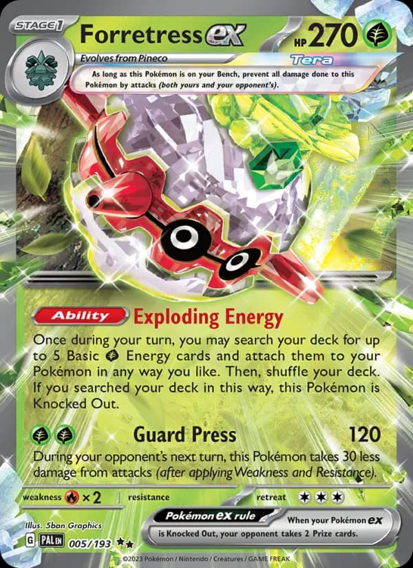 Forretress ex #005 — Paldea Evolved