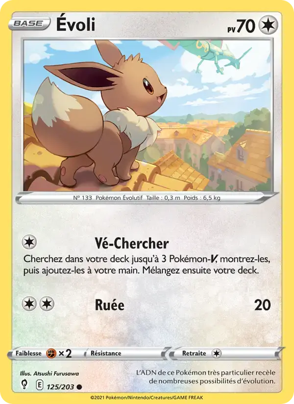 Carte Pokémon Évoli #125 — Évolution Céleste