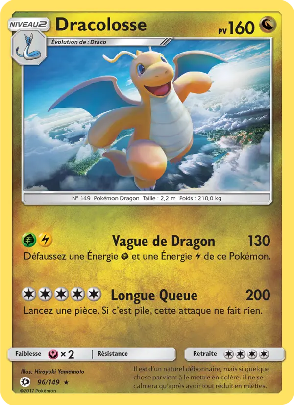 Carte Pokémon Dracolosse #96 — Soleil et Lune