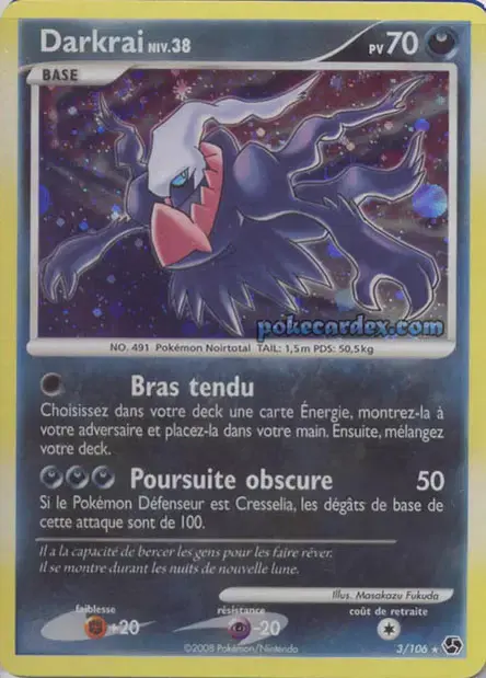 Carte Pokémon Darkrai #3 — Duels au Sommet