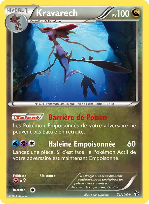 Carte Pokémon Kravarech #71 — Étincelles