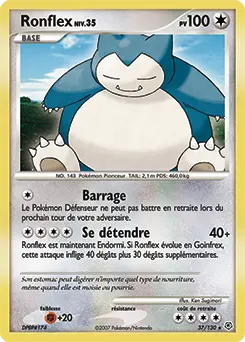 Carte Pokémon Ronflex #37 — Diamant et Perle