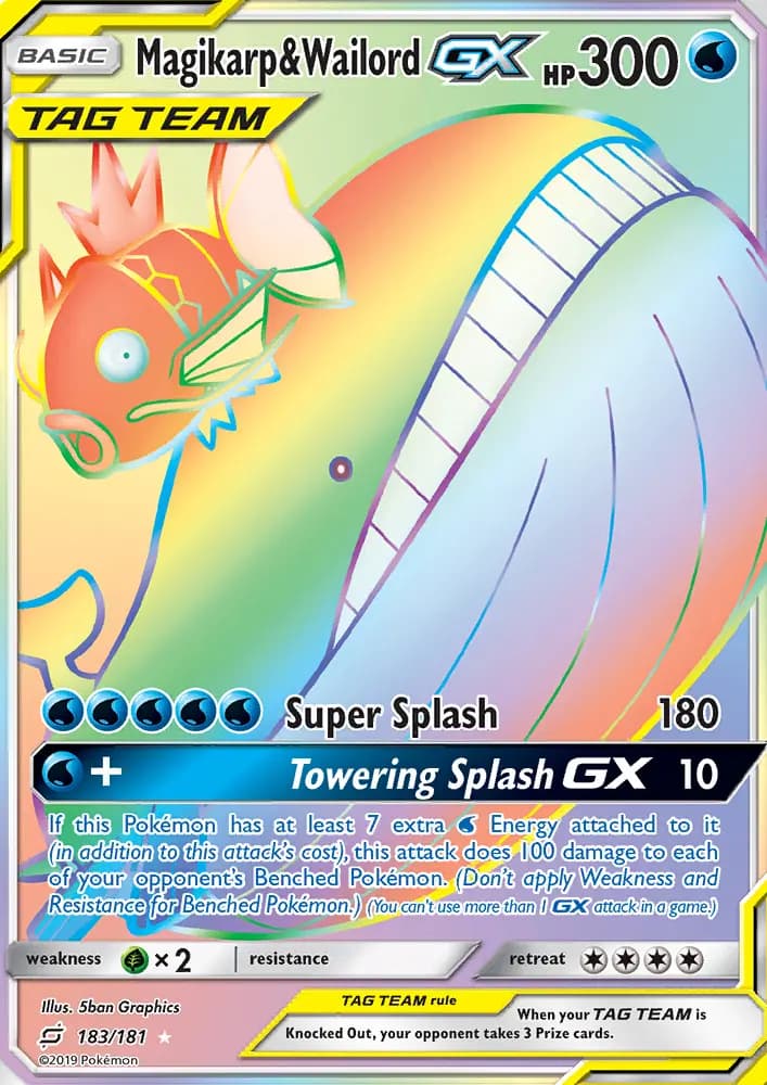 Magikarp & Wailord GX #183 — Team Up