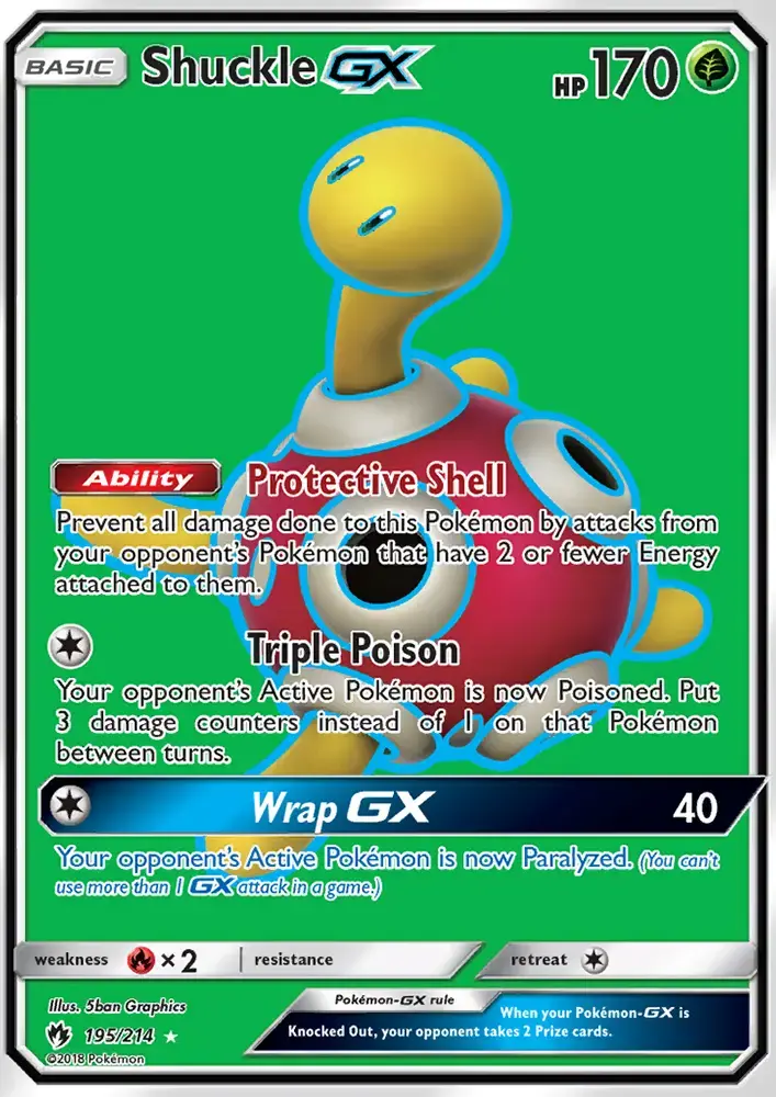 Shuckle GX #195 — Lost Thunder