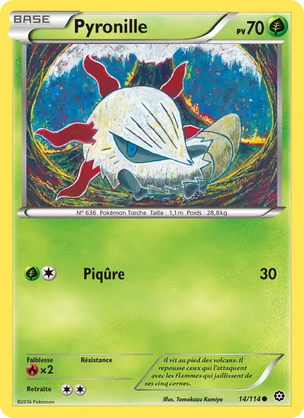 Carte Pokémon Pyronille #14 — Offensive Vapeur