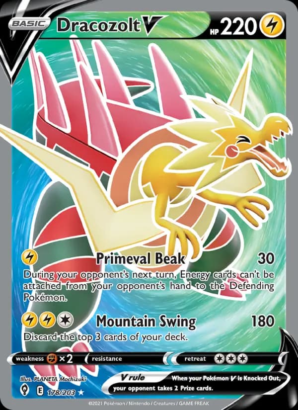 Dracozolt V #178 — Evolving Skies