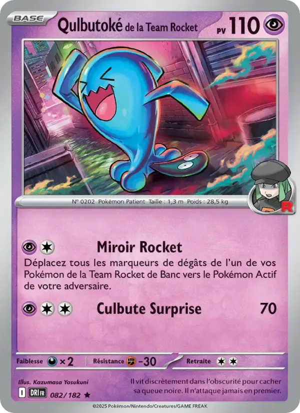 Carte Pokémon Qulbutoké de la Team Rocket #082 — Rivalités Destinées