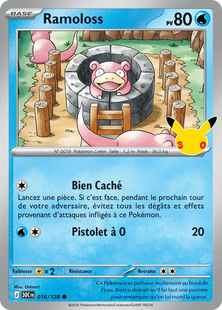 Carte Pokémon Ramoloss #016 — 30ᵉ Anniversaire