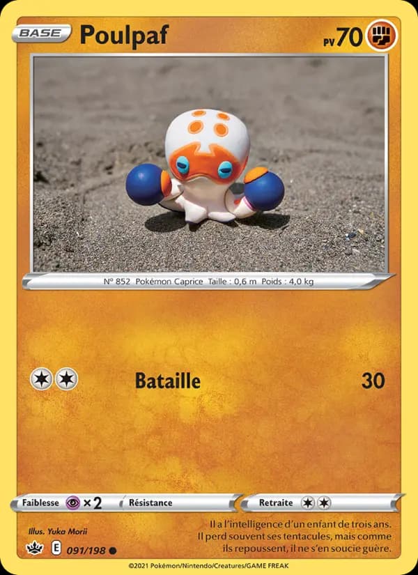 Carte Pokémon Poulpaf #91 — Règne de Glace