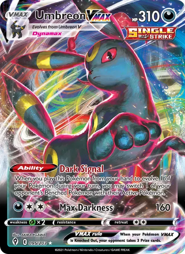 Umbreon VMAX #95 — Evolving Skies