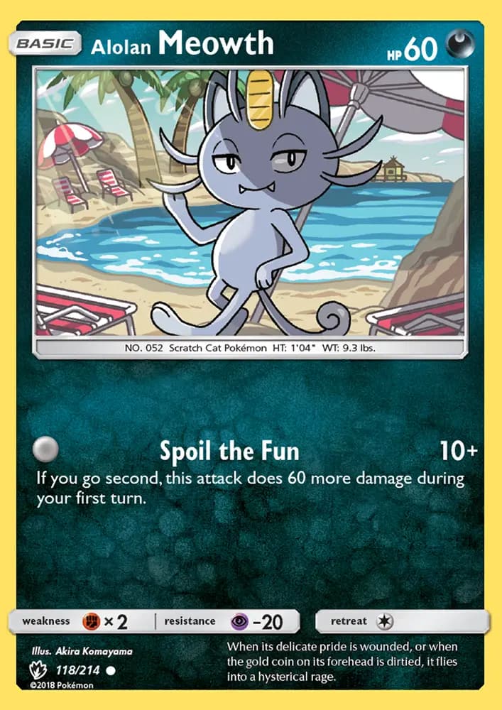 Alolan Meowth #118 — Lost Thunder