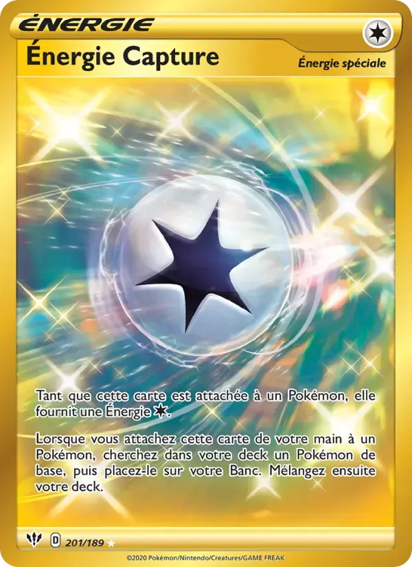 Carte Pokémon Énergie Capture #201 — Ténèbres Embrasées