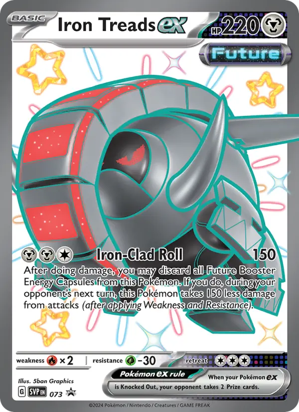 Carte Pokémon Roue-de-Fer-ex #073 — Promos Écarlate et Violet