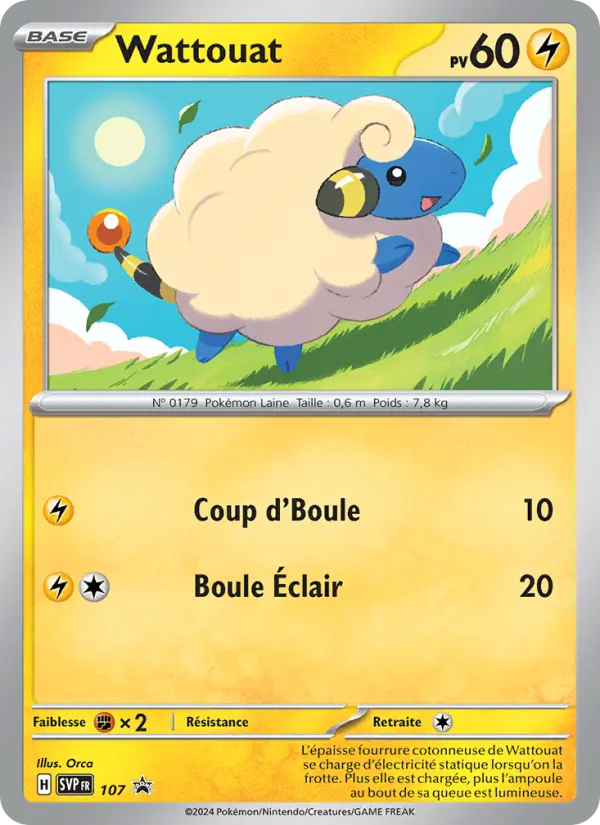 Carte Pokémon Wattouat #107 — Promos Écarlate et Violet