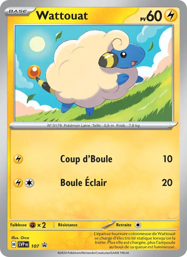 Carte Pokémon Wattouat #107 — Promos Écarlate et Violet