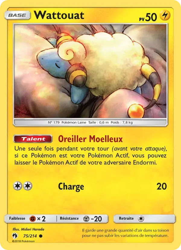 Carte Pokémon Wattouat #75 — Tonnerre Perdu