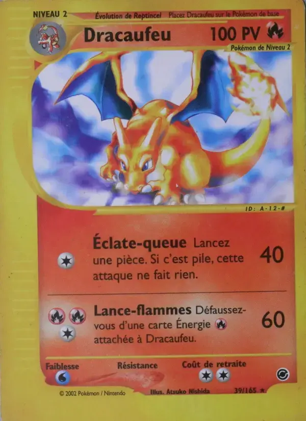 Carte Pokémon Dracaufeu #39 — Expédition