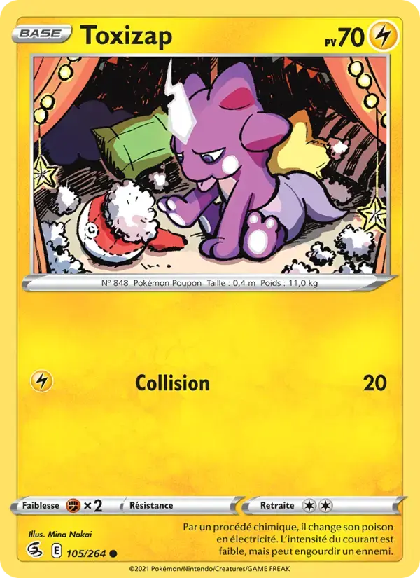 Carte Pokémon Toxizap #105 — Poing de Fusion