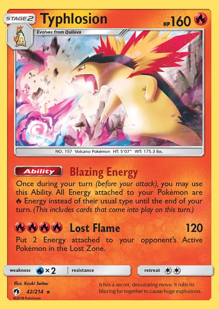 Typhlosion #42 — Lost Thunder