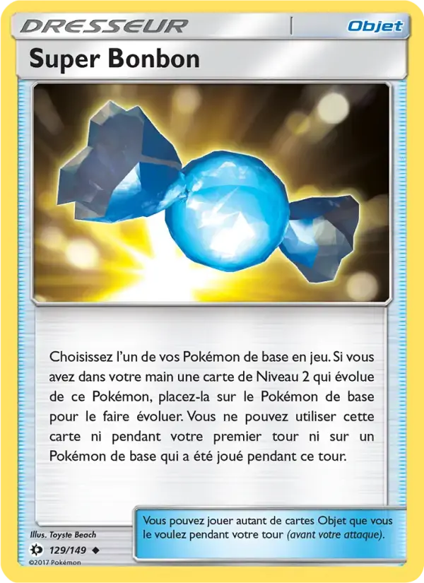 Carte Pokémon Super Bonbon #129 — Soleil et Lune