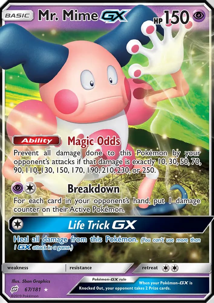 Mr. Mime GX #67 — Team Up