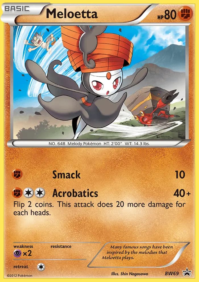 Meloetta #BW69 — Black & White Promos