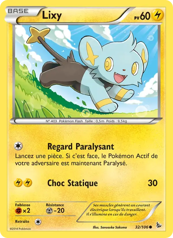 Carte Pokémon Lixy #32 — Étincelles