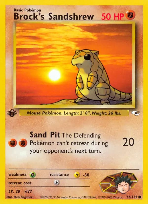 Brock's Sandshrew #72 — Gym Heroes