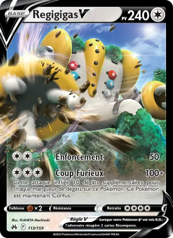 Carte Pokémon Regigigas V #113 — Zénith Suprême