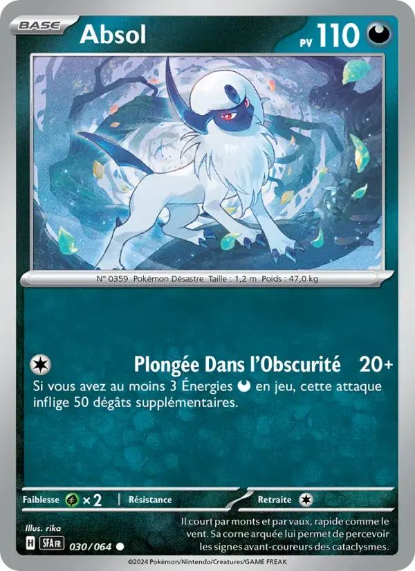Carte Pokémon Absol #030 — Fable Nébuleuse