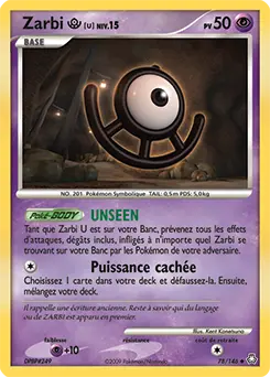 Carte Pokémon Zarbi U #78 — Éveil des Légendes