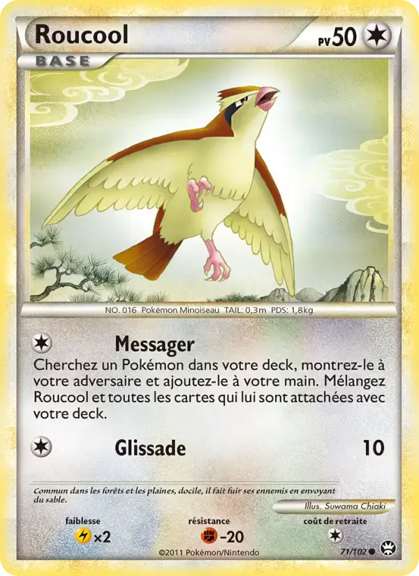 Carte Pokémon Roucool #71 — Triomphe
