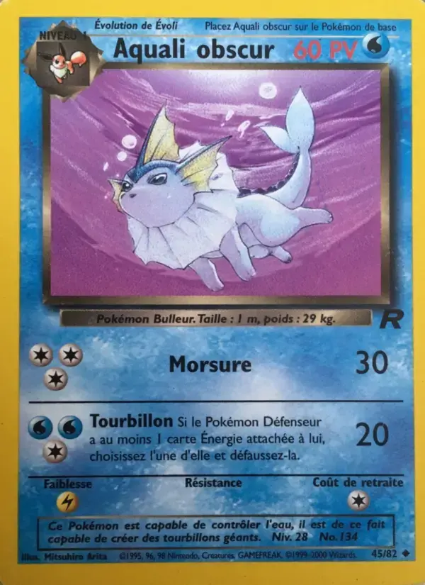 Carte Pokémon Aquali obscur #45 — Team Rocket