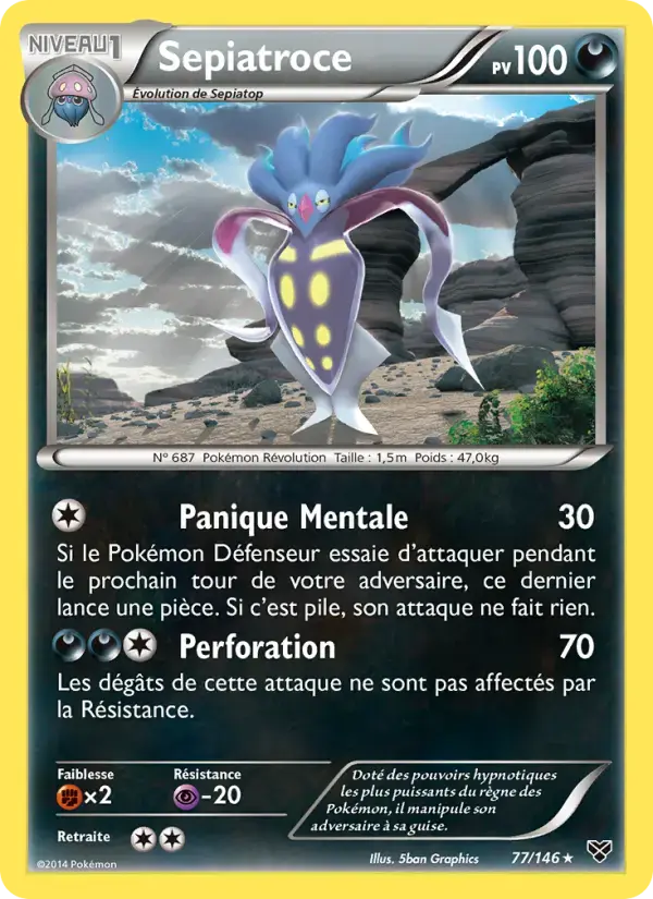 Carte Pokémon Sepiatroce #77 — XY