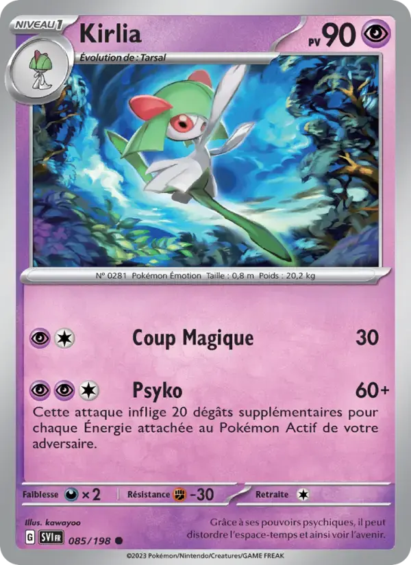 Carte Pokémon Kirlia #085 — Écarlate et Violet