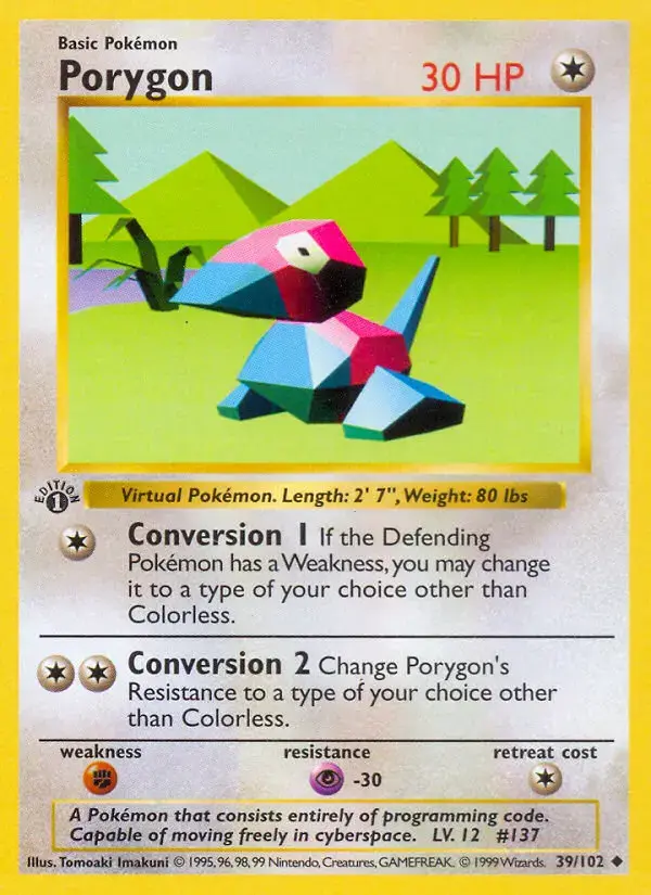 Porygon #39 — Base Set