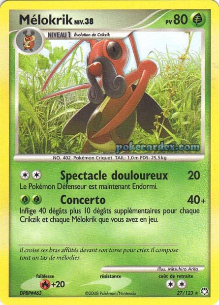 Carte Pokémon Mélokrik #27 — Trésors Mystérieux