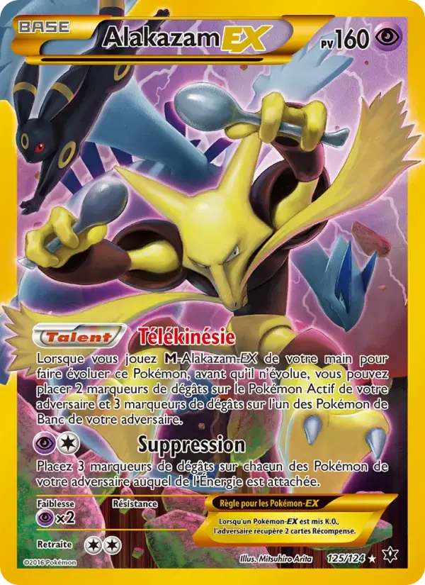 Carte Pokémon Alakazam EX #125 — Impact des Destins
