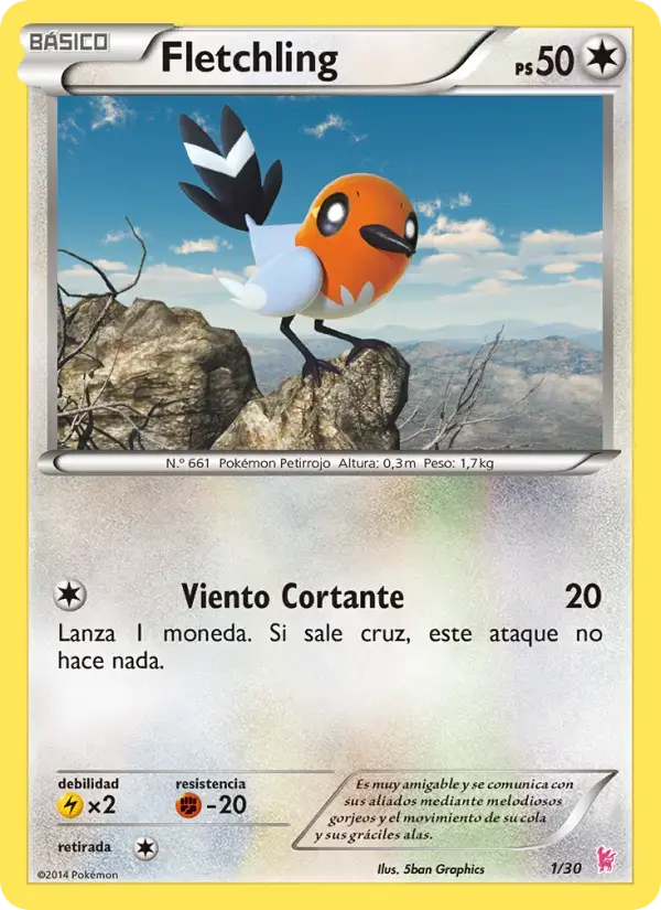 Fletchling #1 — XY Trainer Kit (Sylveon)