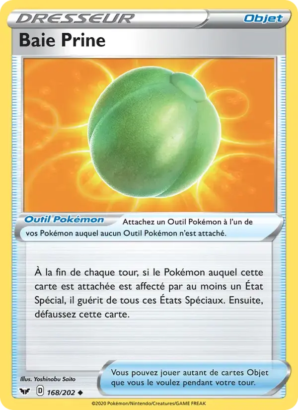 Carte Pokémon Baie Prine #168 — Épée et Bouclier