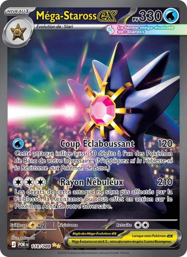 Carte Pokémon Méga-Staross-ex #118 — Équilibre Parfait