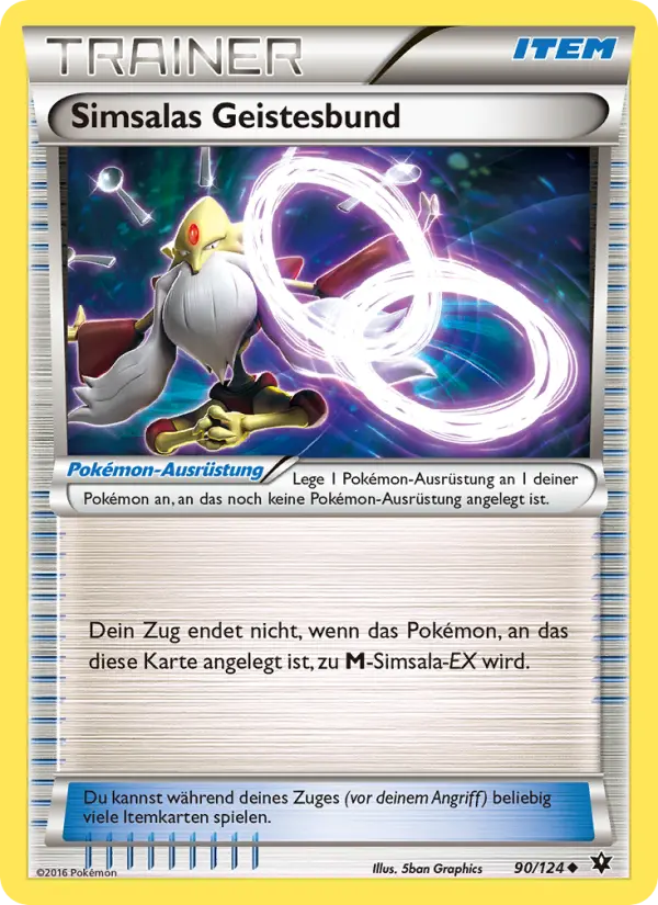 Carte Pokémon Lien Spirituel Alakazam #90 — Impact des Destins