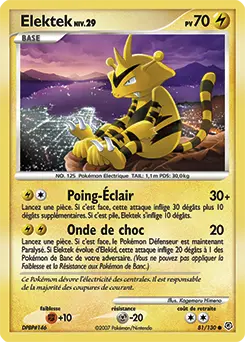 Carte Pokémon Elektek #81 — Diamant et Perle
